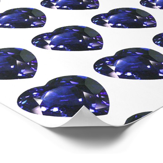 ハートサファイアブルー ポスター (角)