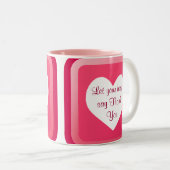 ハートサンキューマグ ツートーンマグカップ (正面右)