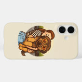 ハートサングラスのかわいい子犬 Case-Mate iPhoneケース (裏面 (横))