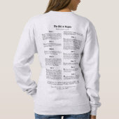 ハートサングラス汗シャツ スウェットシャツ (裏面)