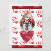 ハートサンベルナルドフオーバーバレンタインギフト シーズンカード (正面)