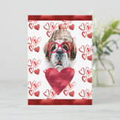 ハートサンベルナルドフオーバーバレンタインギフト シーズンカード (スタンド正面)
