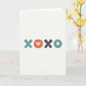 ハートサークル Xoxo ラブカード カード (黄色い花)