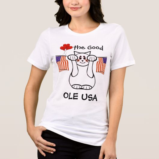 ハートザ・グッドOLE USA トライブレンドＴシャツ (正面)