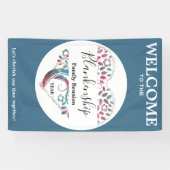 ハートシェイプツリーファミリ懇親会垂直テンプレート 横断幕 (横)