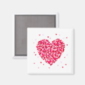 ハートシェイプバレンタインデラブギフト マグネット (正面/裏面)