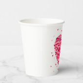 ハートシェイプバレンタインデラブギフト 紙コップ (右)