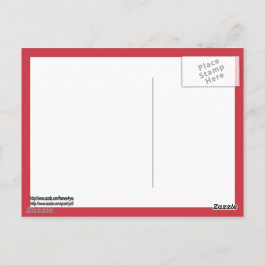 ハートシェイプフレーム ポストカード (裏面)