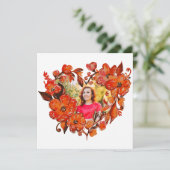 ハートシェイプフローラフォトフレーム (スタンド正面)