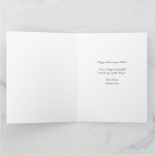 ハートシェイプ写真結婚コラージュ記念日 カード (内部)