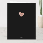 ハートシェイプ写真結婚コラージュ記念日 カード (裏面)