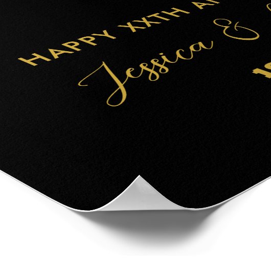 ハートシェイプ愛フォトコラージュ結婚の記念日 ポスター (角)