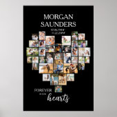 ハートシェイプ36フォトコラージュ記念葬儀 ポスター (正面)