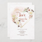 ハートシェイプ ルスティック 招待状 (正面/裏面)