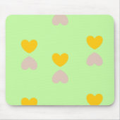 ハートシェイプ(淡緑色) マウスパッド (正面)