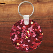 ハートシェイプTexture-20622 キーホルダー (正面)