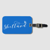 ハートシェットランド州旗 ラゲッジタグ (正面横)