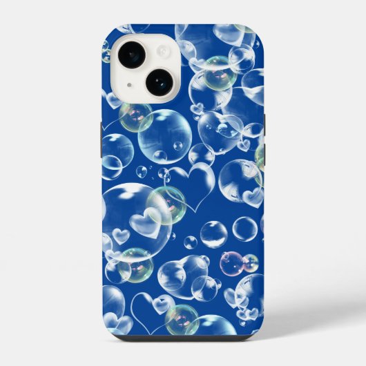 ハートシャボン玉 iPhoneケース (裏面)