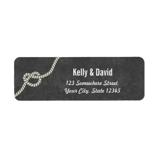 ハートシャープノットシャルボード差出人住所 ラベル (正面)