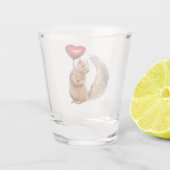 ハートショットグラス付きリス ショットグラス (裏面)