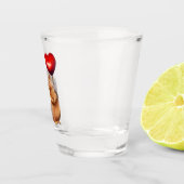 ハートショットグラス付きリス ショットグラス (右)