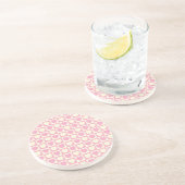 ハートシリーズ-1--ピンク&ホワイトチェックコースター 5種のうち1種 コースター (側面)