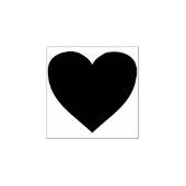 ハートシルエットアートスタンプ ラバースタンプ (インプリント)