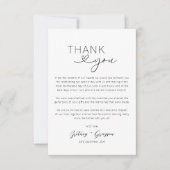 ハートシンプルス結婚クリプトのサンキューカード サンキューカード (正面)