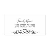 ハートシンプルセルフインキングのゴムスタンプ セルフインキングスタンプ (デザイン)