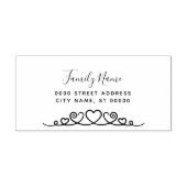 ハートシンプルセルフインキングのゴムスタンプ セルフインキングスタンプ (デザイン)