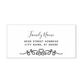 ハートシンプルセルフインキングのゴムスタンプ セルフインキングスタンプ (デザイン)