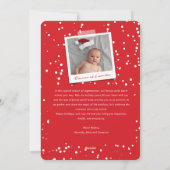 ハートシンプルタイポグラフィミニマル写真 シーズンカード (裏面)