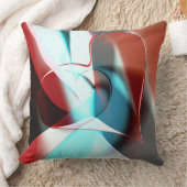 ハートシンプルデザイン、曲線の結晶性音調混合 クッション (ブランケット)