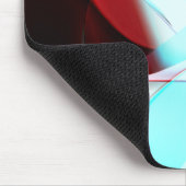 ハートシンプルデザイン、曲線の結晶性音調混合 マウスパッド (コーナー)