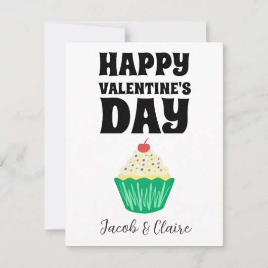 ハートシンプルハッピーバレンタインデー (正面)