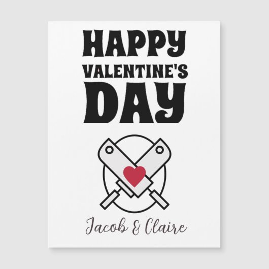 ハートシンプルハッピーバレンタインデー (正面)