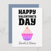 ハートシンプルハッピーバレンタインデー (正面/裏面)