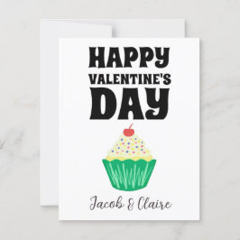 ハートシンプルハッピーバレンタインデー