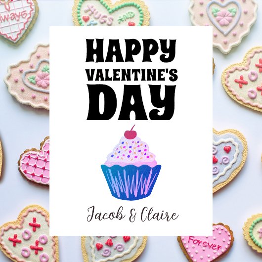 ハートシンプルハッピーバレンタインデー