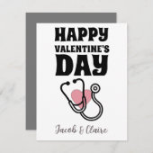 ハートシンプルハッピーバレンタインデー (正面/裏面)