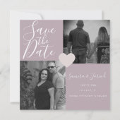 ハートシンプルピンク写真コラージュ (正面)