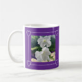 ハートシンプルフレーム追加フォトバレンタインデー コーヒーマグカップ (左)