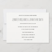 ハートシンプルモノグラムのリハーサルのディナー招待状 招待状 (裏面)