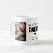 ハートシンプルラブユーパパ2フォトファーザーの日 コーヒーマグカップ (正面左)