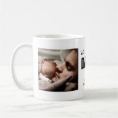 ハートシンプルラブユーパパ2フォトファーザーの日 コーヒーマグカップ (左)