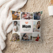 ハートシンプル付きシック&フォトコラージュマグ クッション (ブランケット)