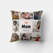 ハートシンプル付きシック&フォトコラージュマグ クッション (裏面)