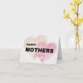 ハートシンプル付きマザーズのデイカード カード (黄色い花)