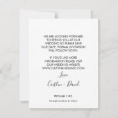 ハートシンプル付き書日付カードを保存 (裏面)