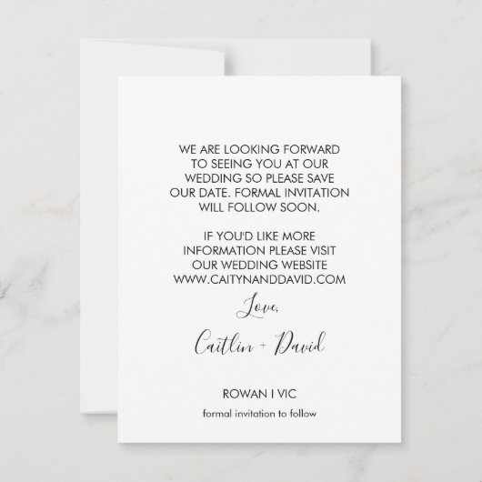 ハートシンプル付き書日付カードを保存 (裏面)